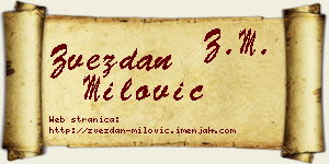 Zvezdan Milović vizit kartica